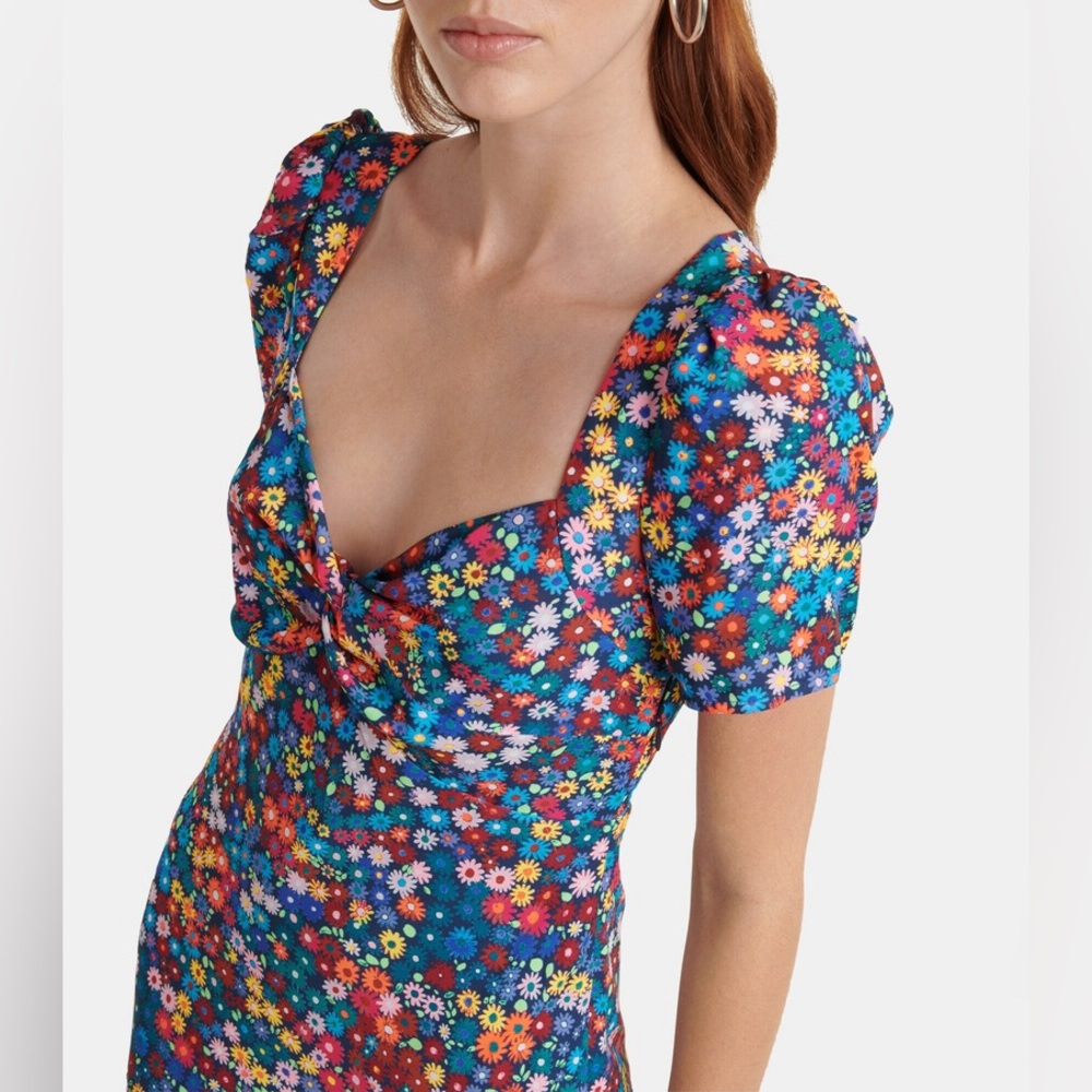 Staud Lea Maxi Dress in Rainbow Flower Market - Picture 3 of 12